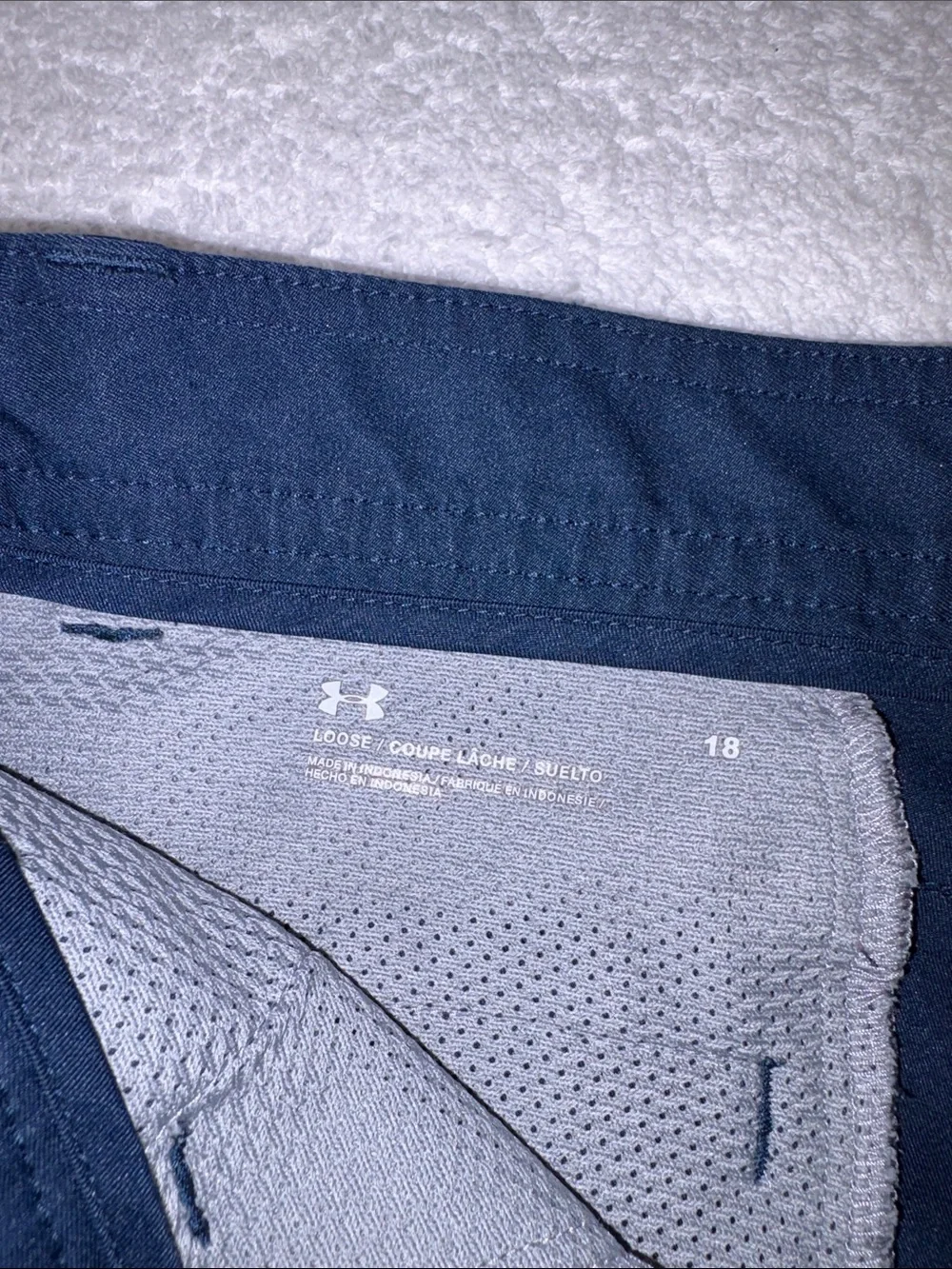 Under Armour Navy Blue Kids' Athletic Shorts golf dress boys 18